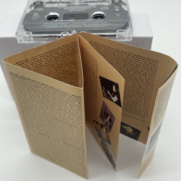 POISON Cassette Flesh & Blood 1990 Unskinny Bop Something To Believe In 90s Rock - Picture 8 of 8